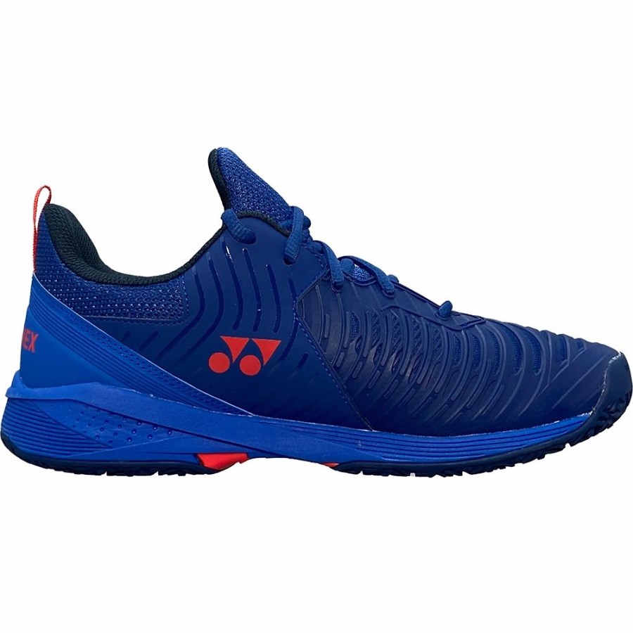 Shoes * | Yonex Men'S Power Cushion Sonicage 3 Clay Navy/Red