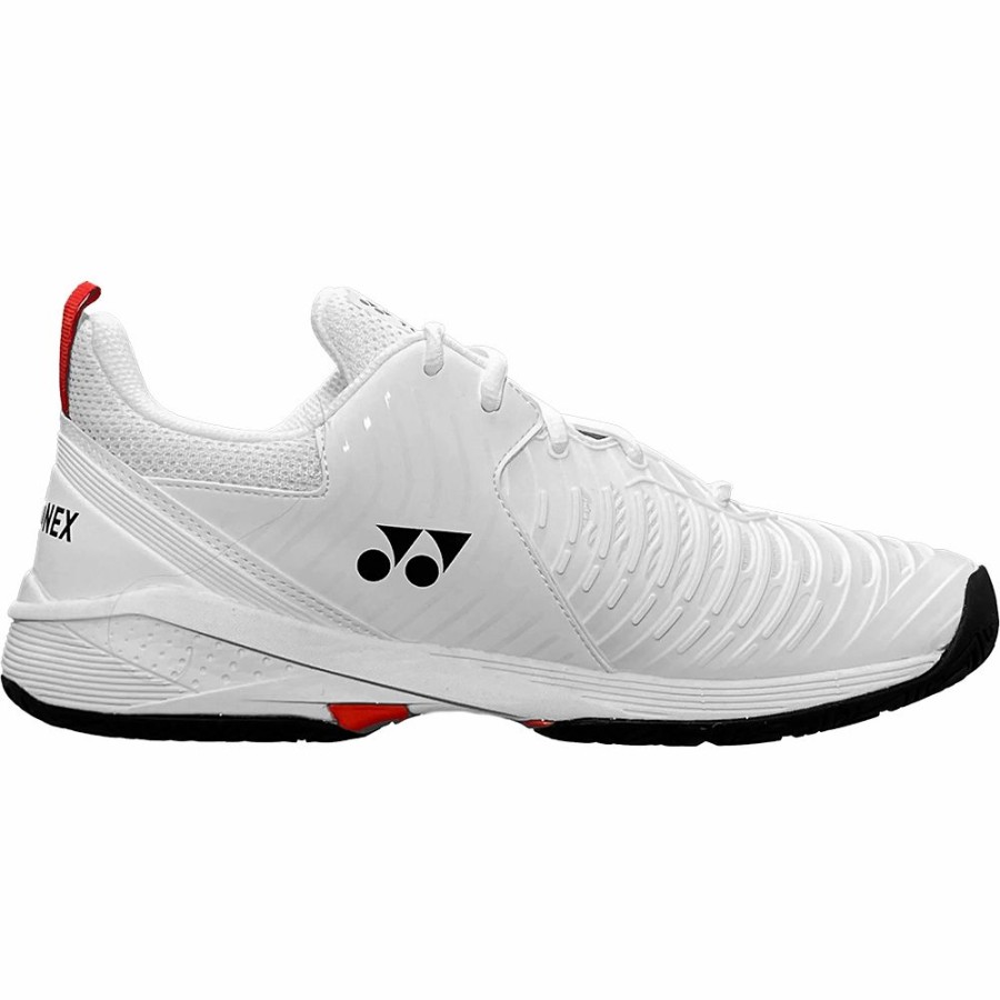 Shoes * | Yonex Men'S Power Cushion Sonicage 3 White/Red