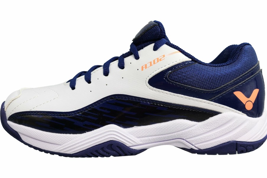 Shoes * | Victor Men'S Indoor A102-Ab Bright White/Blueprint