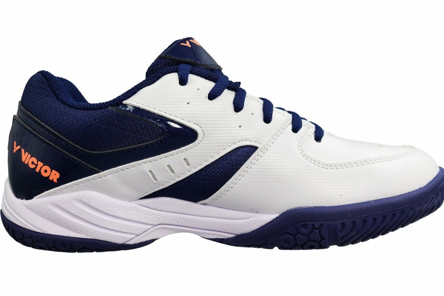 Shoes * | Victor Men'S Indoor A102-Ab Bright White/Blueprint