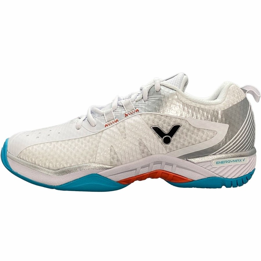 Shoes * | Victor Men'S Indoor S82Ii-As Bright White/Glossy Silver